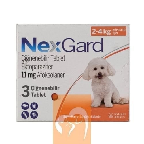 Nexgard Köpek 2-4 kg İçin (1 Kutu 3 Tablet İçerir)  SKT:01.2027
