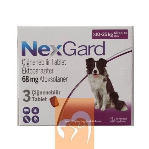 Nexgard 10-25 Köpek Dış Parazit 3 Tablet  SKT:10.2026