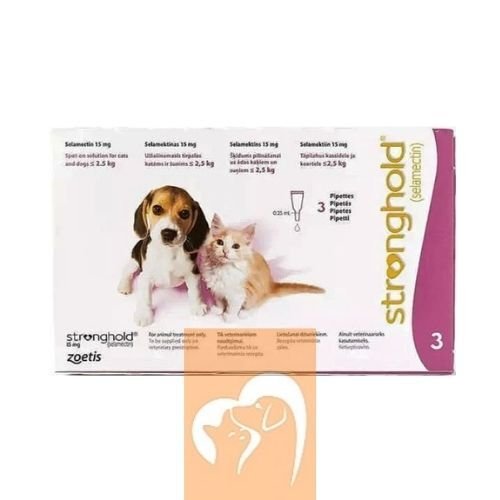 Stronghold Yavru Kedi/Köpek <2.5 Kg .15 mg 3 Pipet  SKT:11.2026