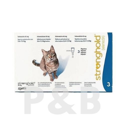 Stronghold 2.6-7.5 Kg Kediler İçin Damla 3 Pipet  SKT:01 2027