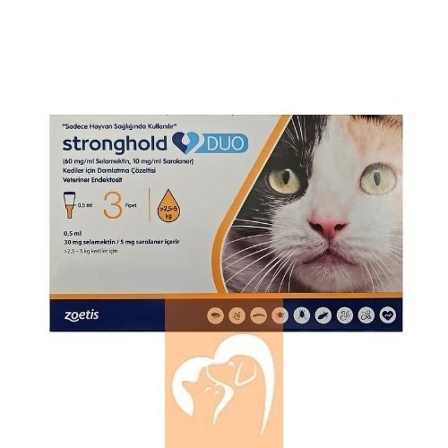 Stronghold Duo 2,5-5 kg Kediler İçin 3 Pipet  SKT: 06.2027
