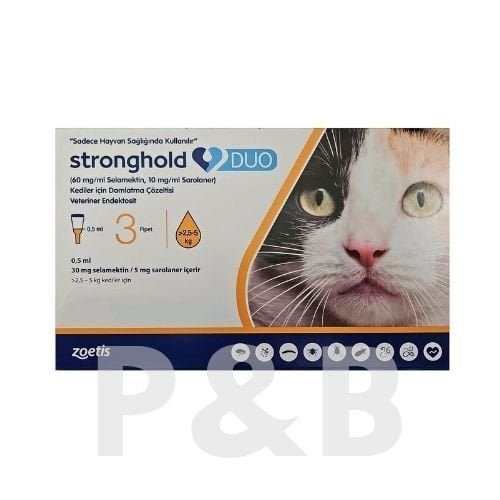 Stronghold Duo 2,5-5 kg Kediler İçin 3 Pipet  SKT: 06.2027