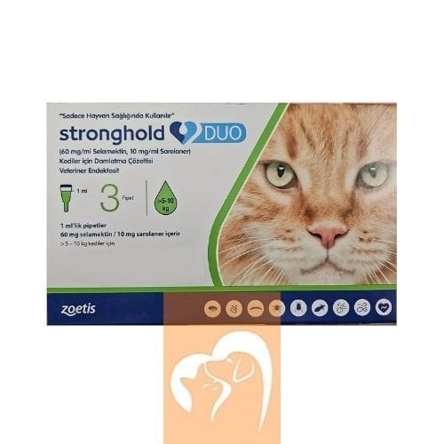 Stronghold Duo 5-10 kg Kediler İçin 3 Pipet SKT:02.2027