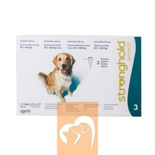 Stronghold Köpek 20-40 Kg için Damla 3 Pipet  (SKT :05.2027)