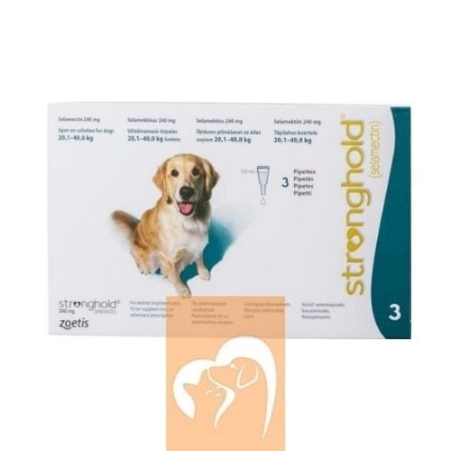 Stronghold Köpek 20-40 Kg için Damla 3 Pipet  (SKT :05.2027)