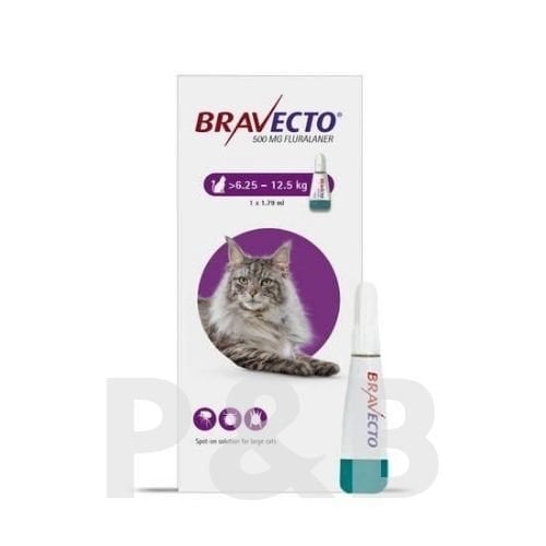 Bravecto Spot-On Kedi (6.25kg-12.5 Kg) 1 Pipet  SKT 2027