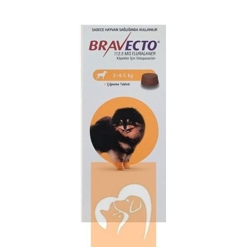 Bravecto Köpek 2-4.5 kg için Dış Parazit Tableti SKT 01.2027