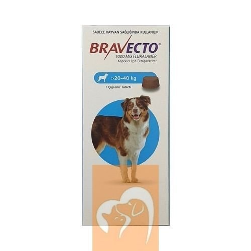 Bravecto 20-40 Kg Arası Köpekler İçin Dış Parazit Tableti SKT:2027