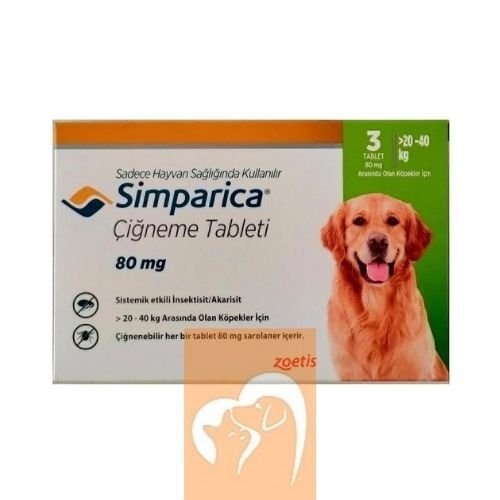 Zoetis Simparica Köpek 20-40 Kg | Pire ve Kene Tableti  SKT 2027